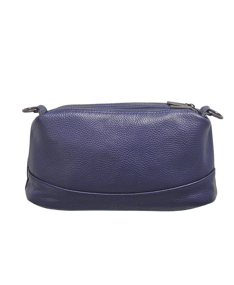 Envy Leather Triple Zip Section Handbag