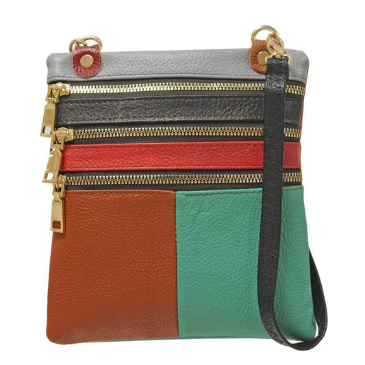 Envy Multi Leather Patch Bag