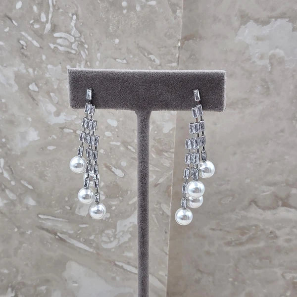 Tempest LR003E Pearl Multi Strand Earrings