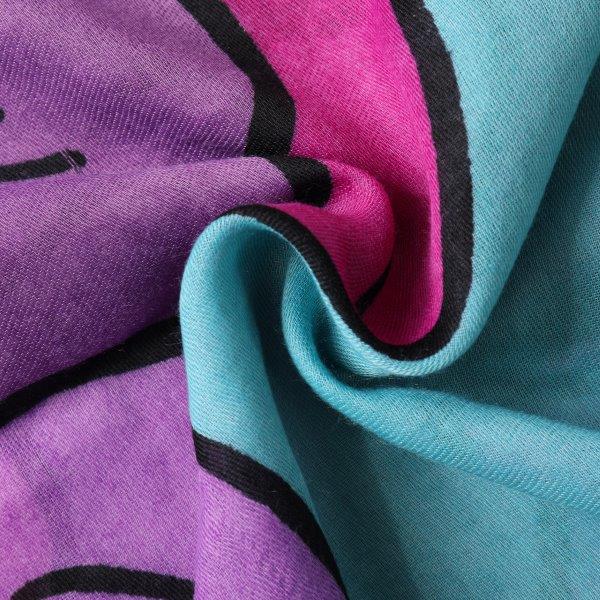 Butterfly Large Floral Print Scarf