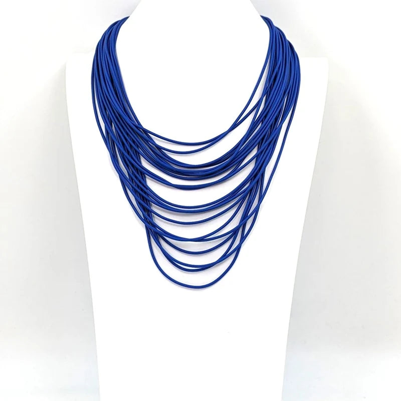Tempest MB078N Cobalt Blue Lightweight Neoprene Necklace