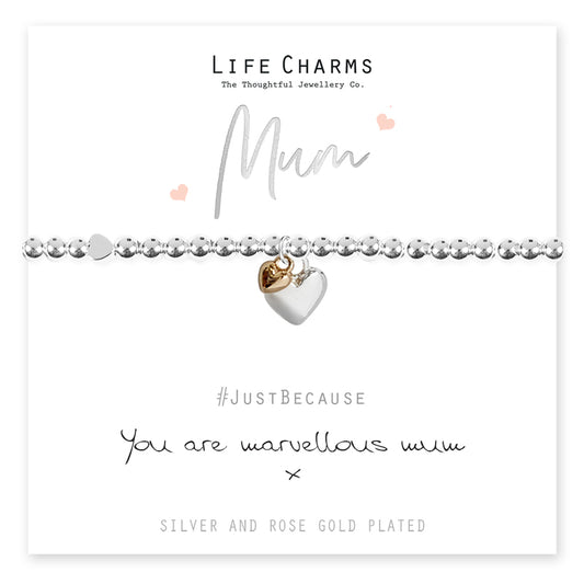 Life Charms Marvellous Mum Bracelet Silver