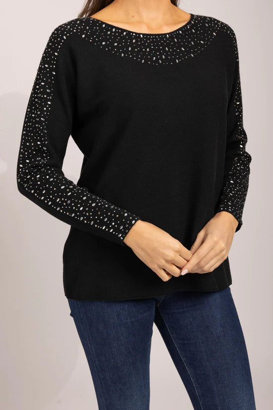 Mudflower Sequin batwing Jumper