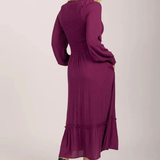 Mudflower Shirred Bodice Dress