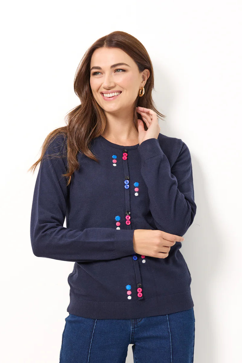 Mudflower Button Jumper Lesley Ashworth