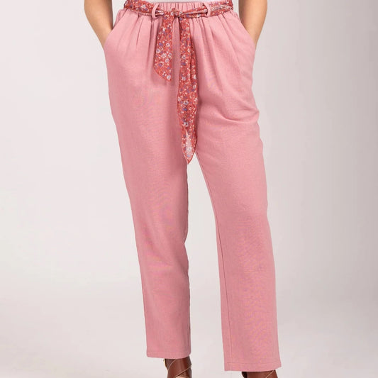Mudflower cotton trousers