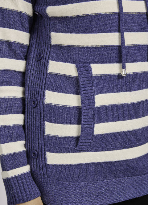 Mudflower 541 Cowl Neck Stripe Jumper