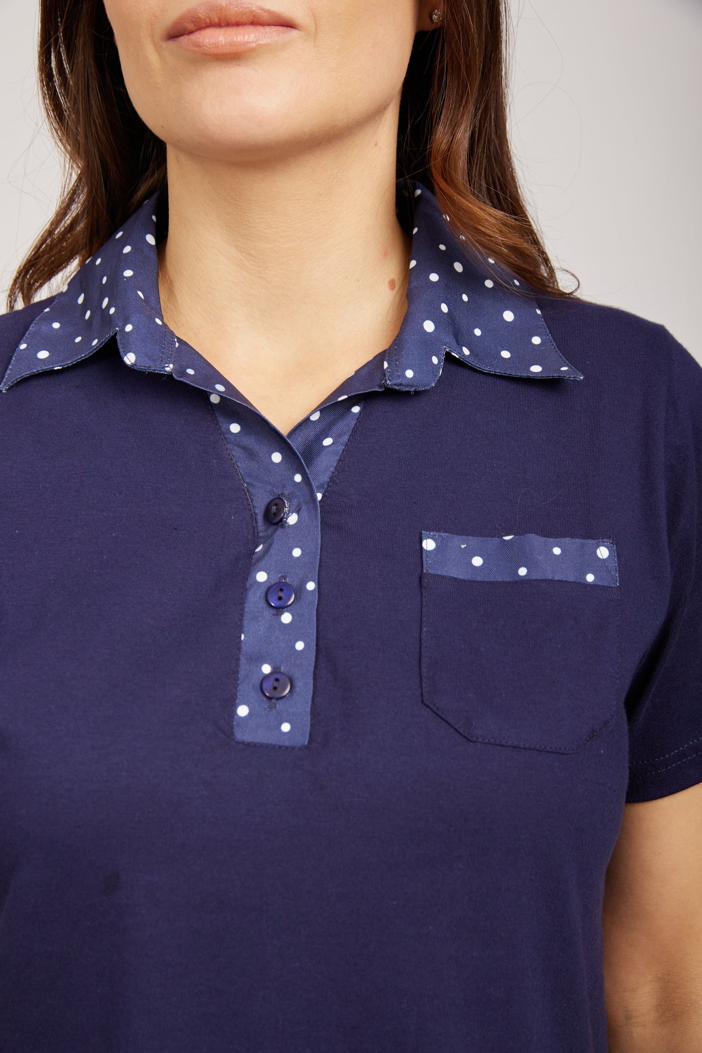 Mudflower Collared Spot T Shirt