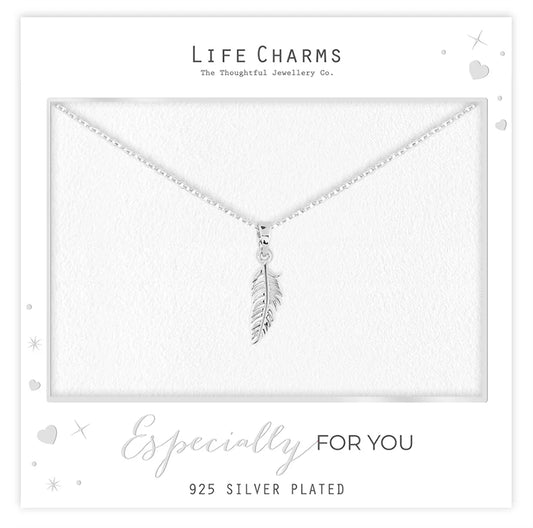 Life Charms Feather Necklace N15