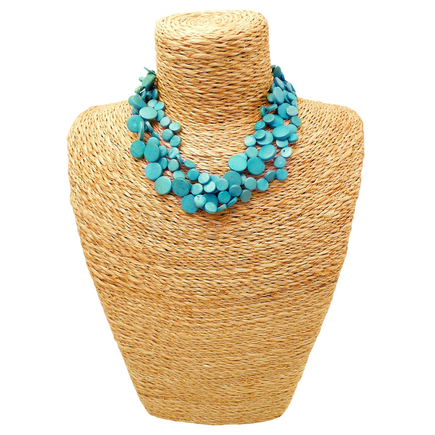 Lotus Feet NC3010 Denim Blue Necklace