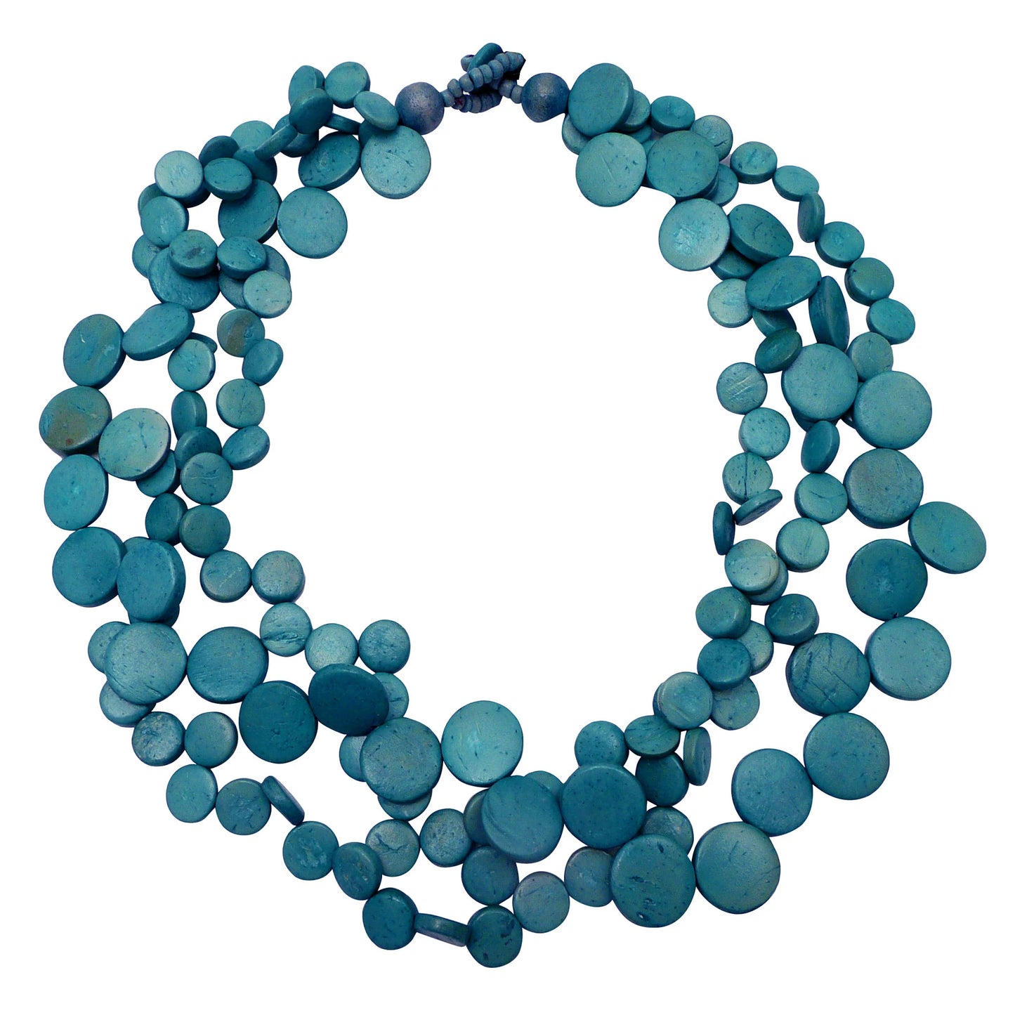 Lotus Feet NC3010 Denim Blue Necklace