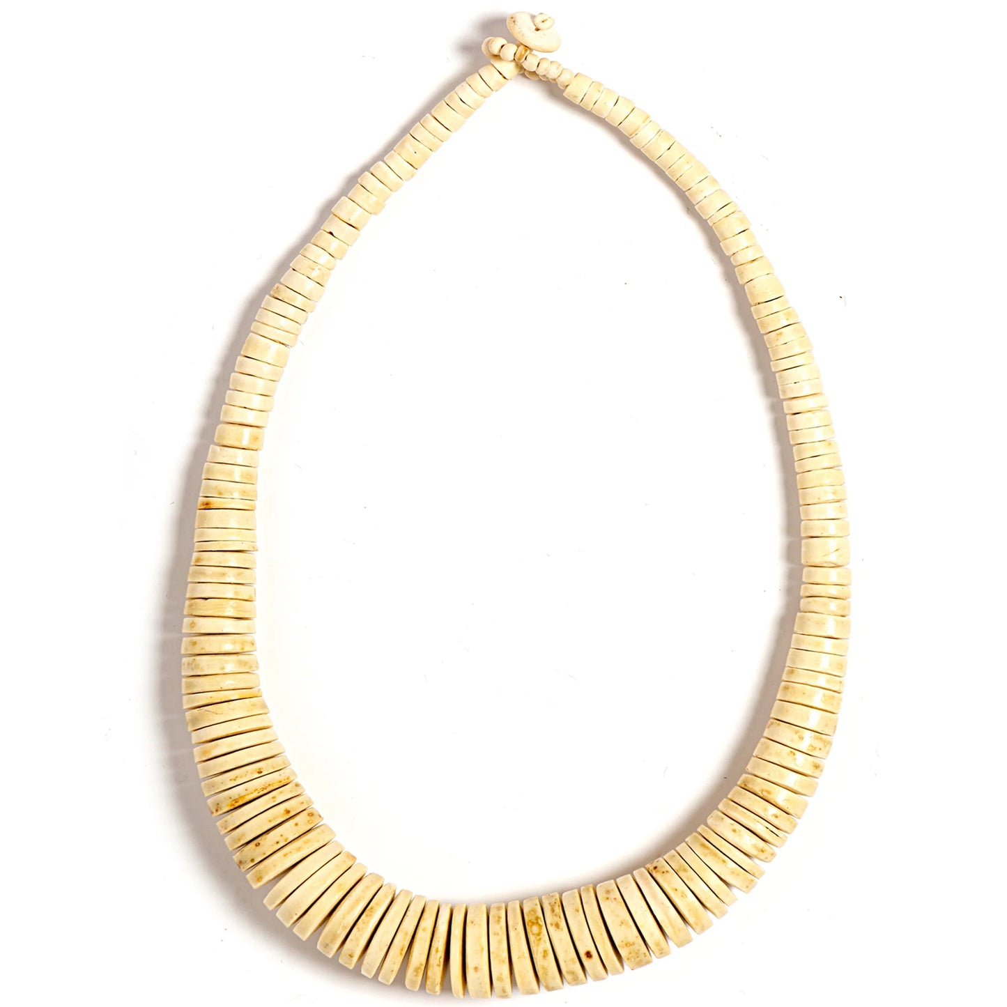 Lotus Feet NK601 Cream Coconut Bead Necklace