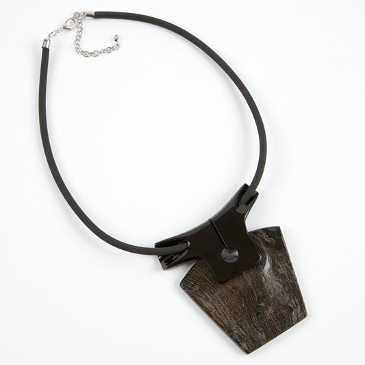 Dante Black statement necklace