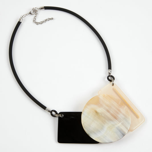 Dante Chunky Disc and square Necklace