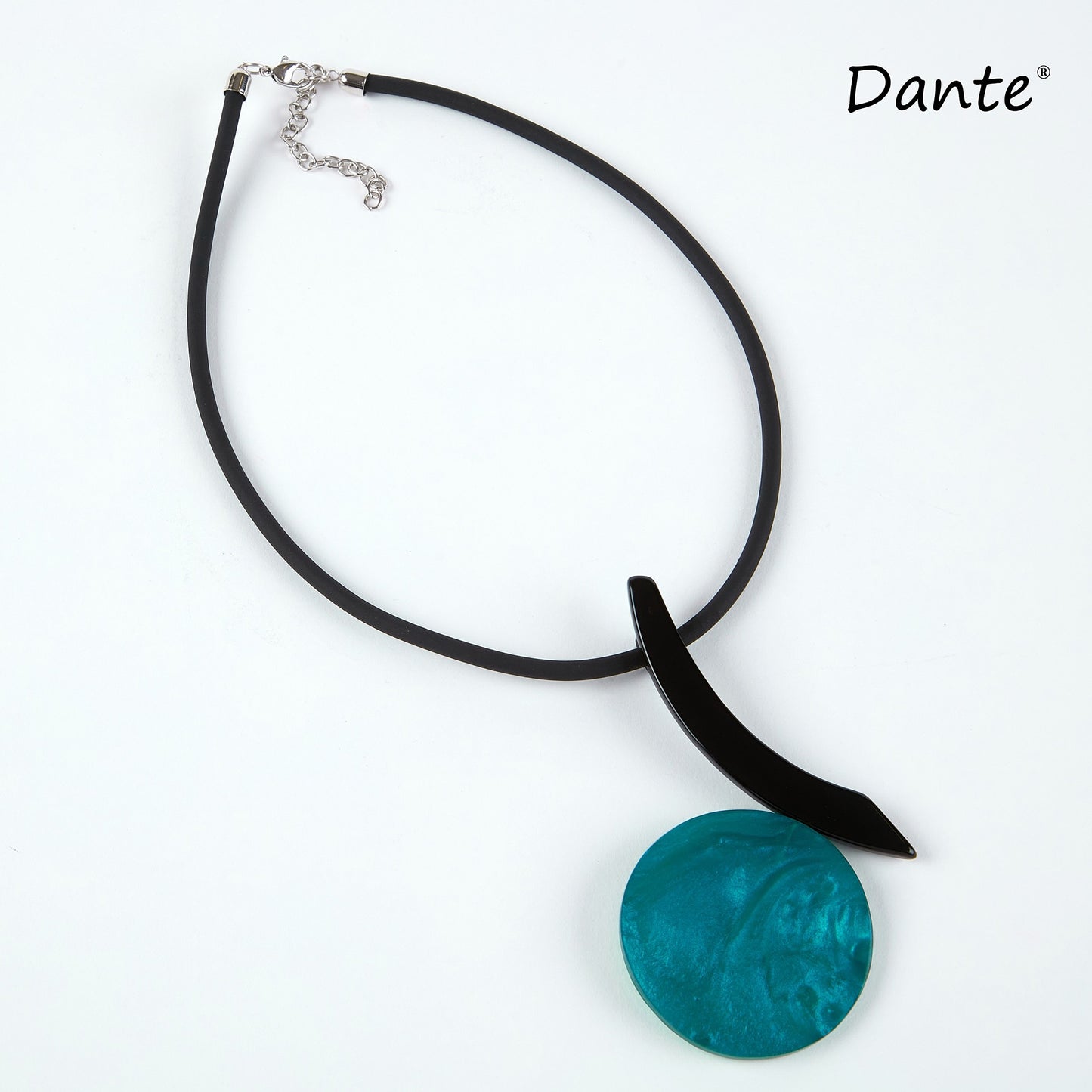 Dante Winter Teal Abstract Pendant Necklace