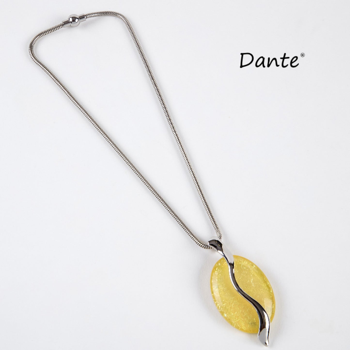 Dante NL43240 Yellow & Silver Magnetic Pendant Necklace