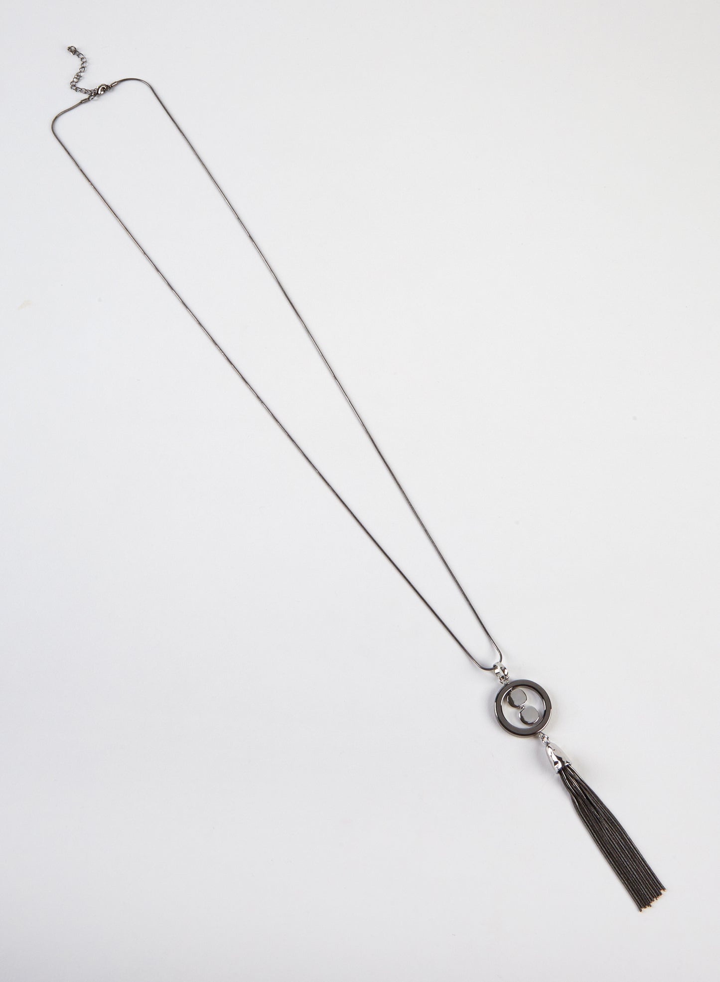 Dante Long tassle circle necklace