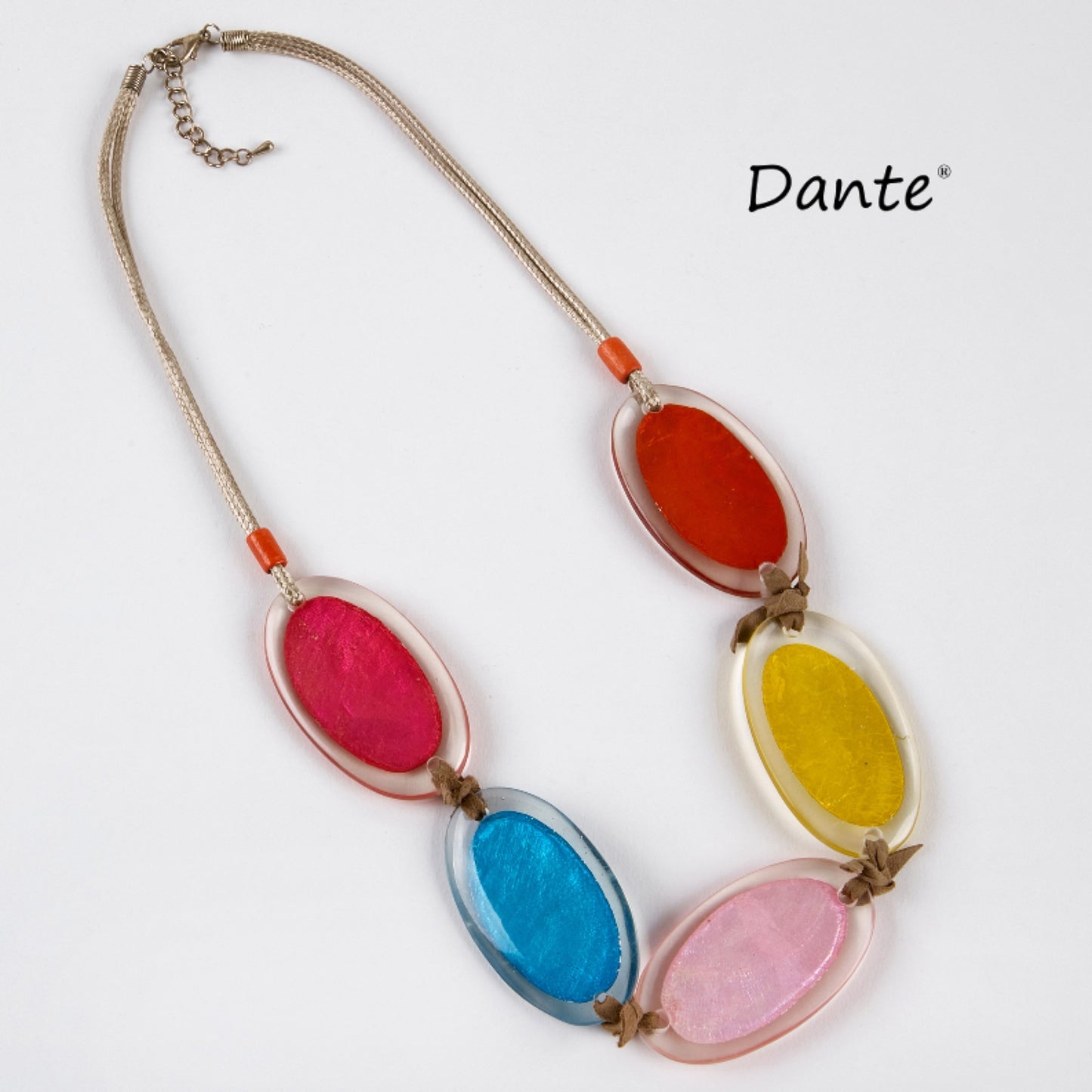Dante NL5511 Multi coloured Disc necklace