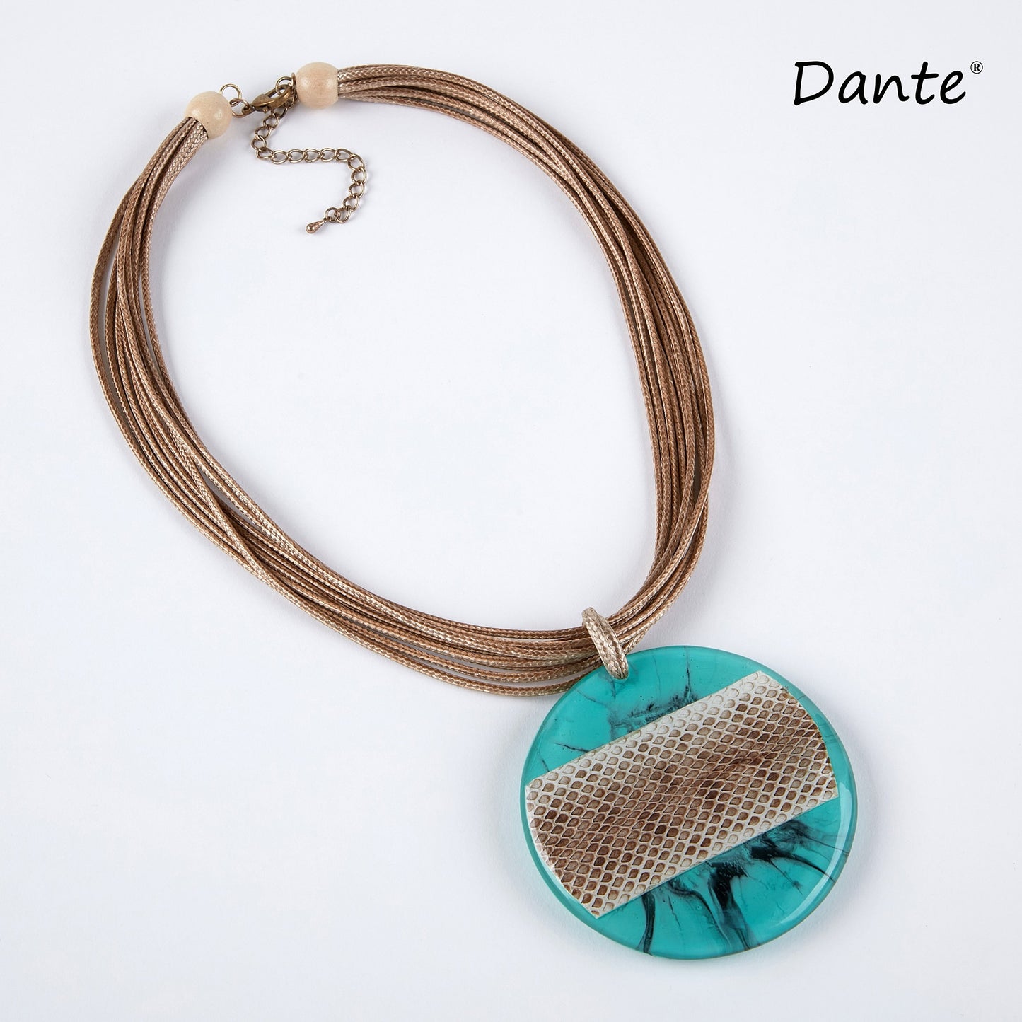 Dante Turquoise and Snake Pendant Necklace