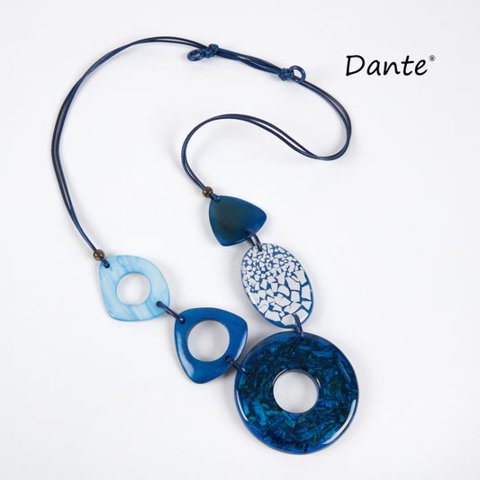 Dante NL5722 Multi Blue Tone Necklace
