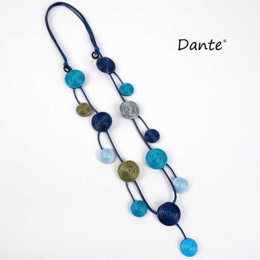 Dante NL5724 Blue Spiral Rope Necklace