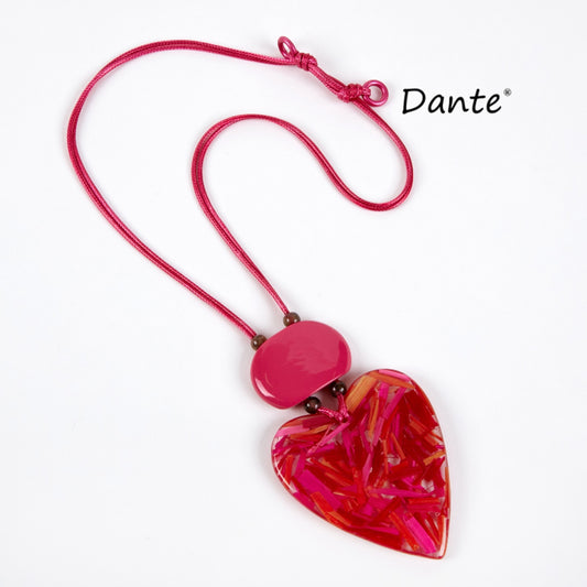 Dante NL5731 Pink Love Heart Necklace