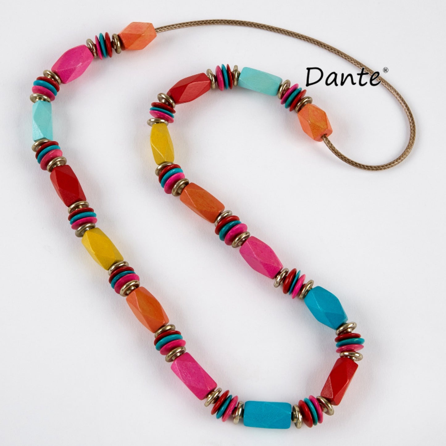 Dante Long Wooden Beaded Necklace NL5834