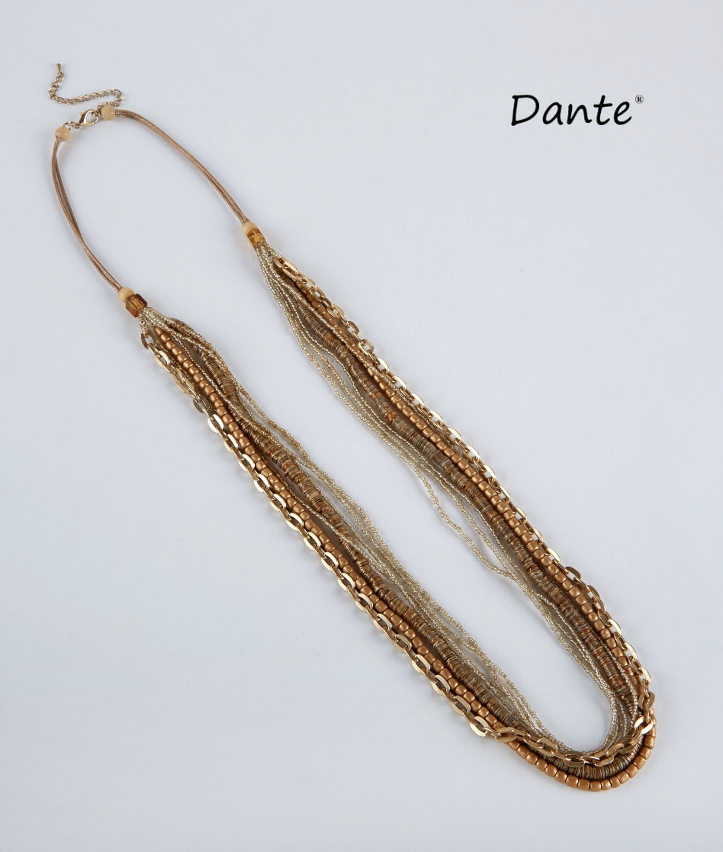 Dante NL5897 Bronze multi strand necklace