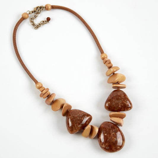 Dante Stone bead necklace