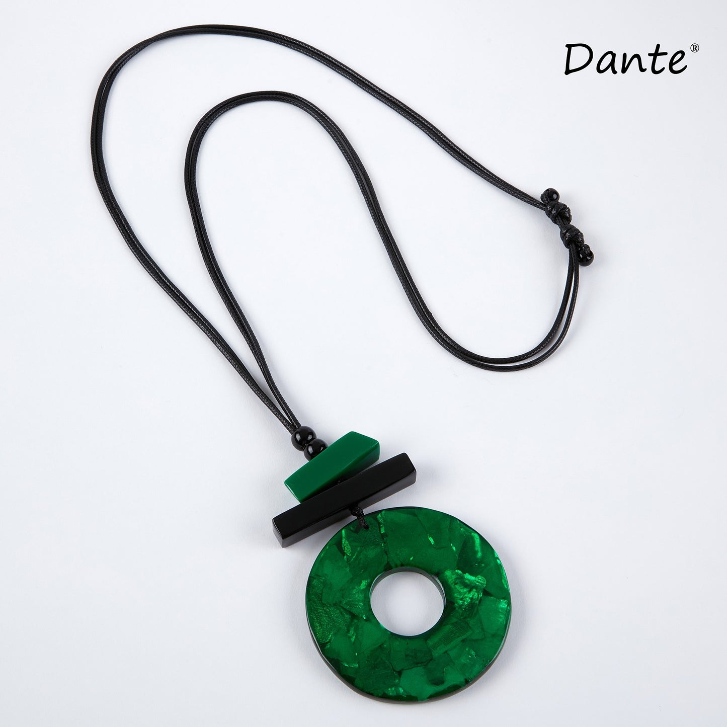 Dante Emerald Green Chunky Pendant Necklace NL70810