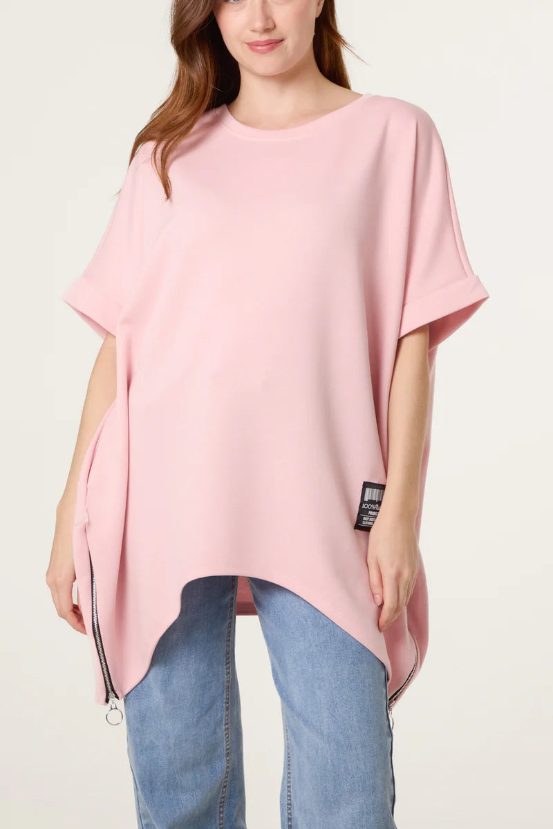 NOL NV6338IT Soft Touch Side Zip Sweat Top