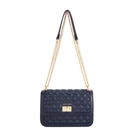 David Jones Chain handle bag with quilted front