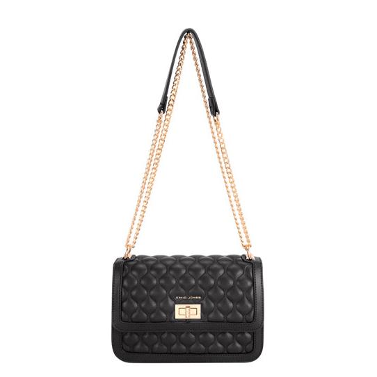 David Jones Chain handle bag with quilted front