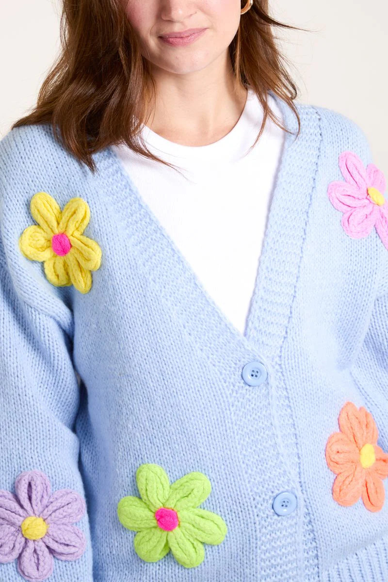 Multi Colour Flower Cardigan