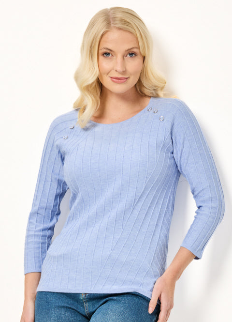 Mudflower SU-25MF-587 Ribbed Jumper