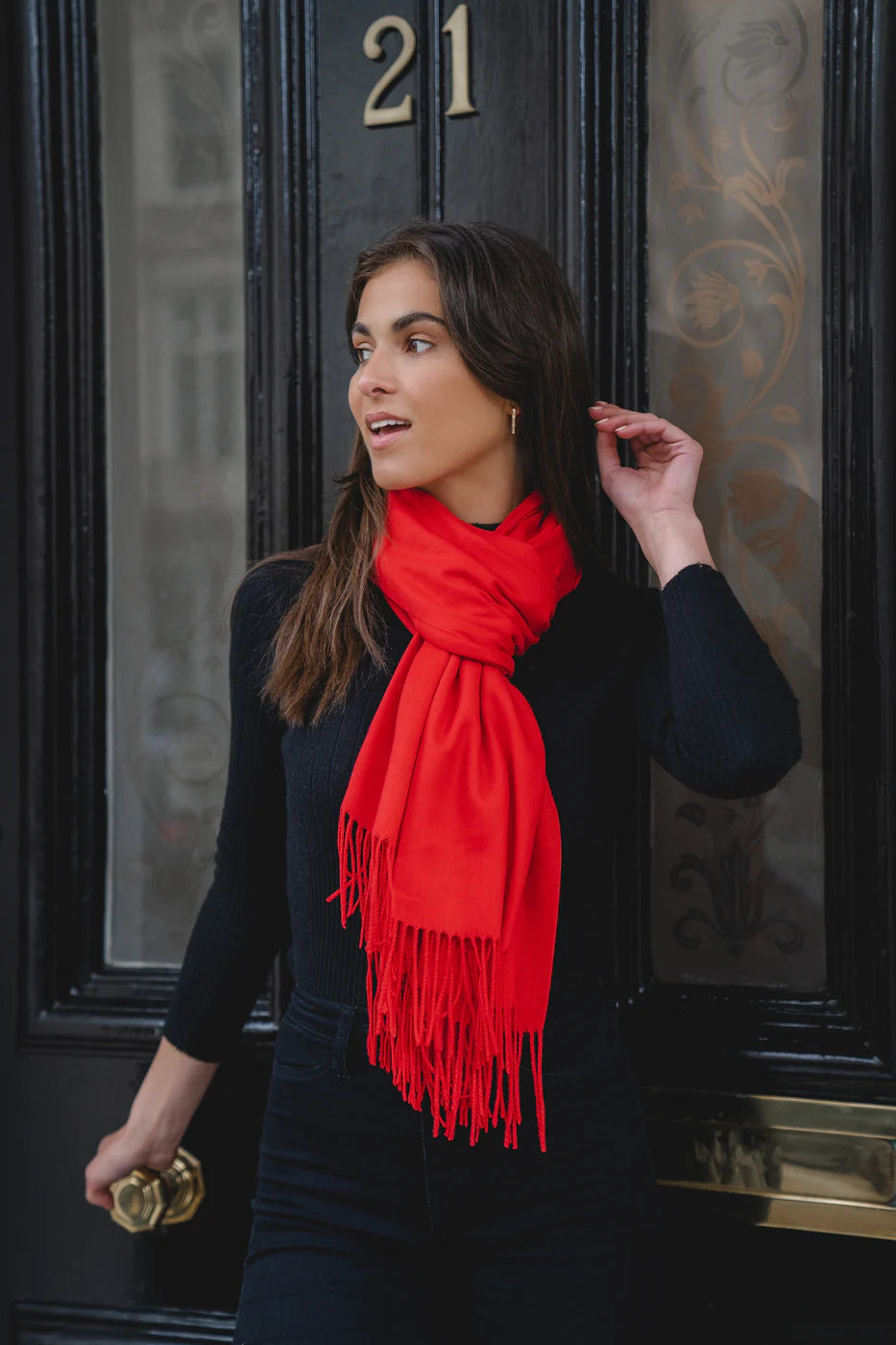 Park Lane PAS Celine Pashmina in Reds