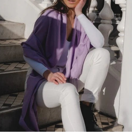 Park Lane PAS Celine Pashmina in Purple & Lilacs