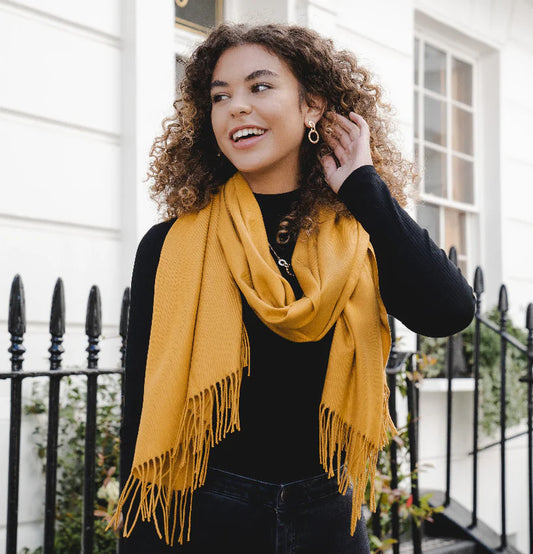 Park Lane PAS Celine Pashmina in Yellows & Mustard