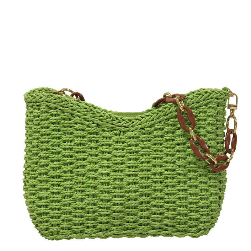 Envy Scoop Shoulder Bag with Chain Handle