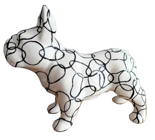 B/W Jack French Bulldog Money Box