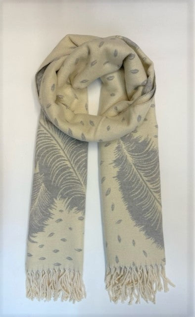 Butterfly Reversible colour feather scarf