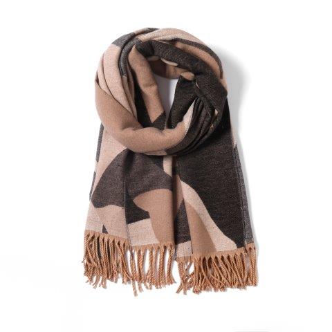 Butterfly Reversible Leaves Scarf