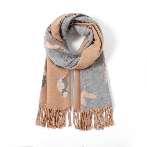 Butterfly Puffins Reversible Scarf