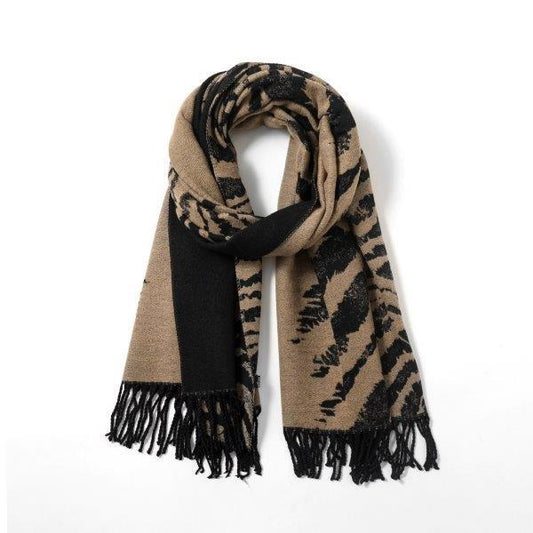 Reversible Zebra Scarf