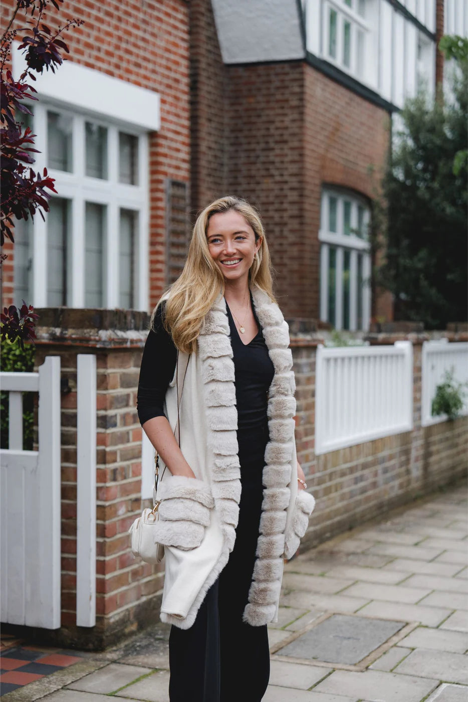 Park Lane Faux Fur Trim Gilet SC1434