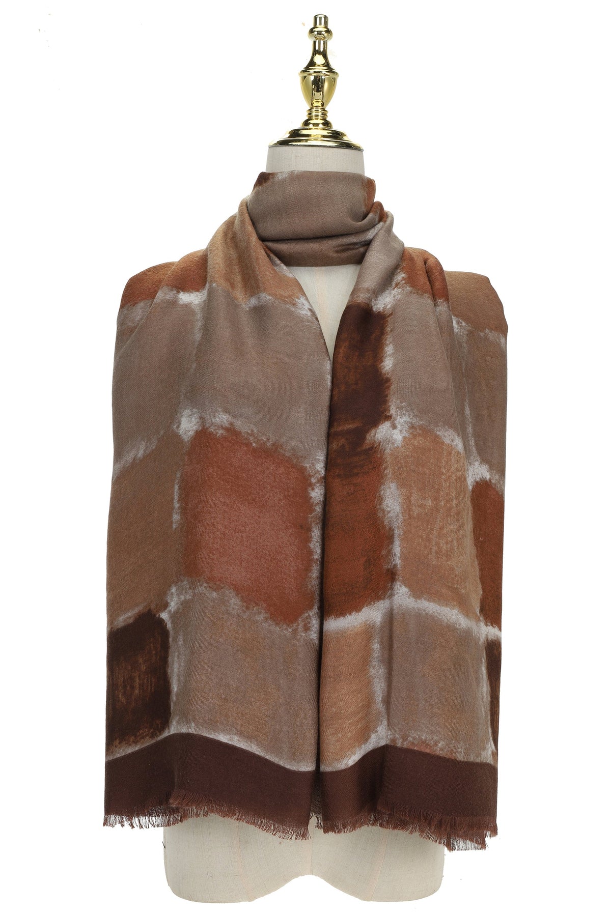 Park Lane SC2098 Toffee Patterned Scarf