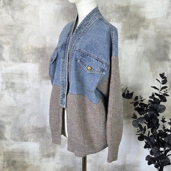 Tempest STELLA07 V Front Dual Fabric Jacket with Vintage Wash