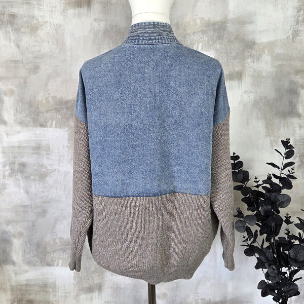 Tempest STELLA07 V Front Dual Fabric Jacket with Vintage Wash