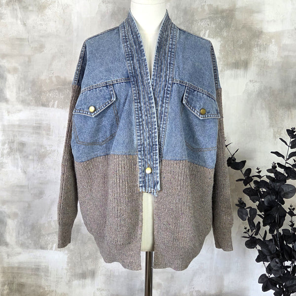 Tempest STELLA07 V Front Dual Fabric Jacket with Vintage Wash