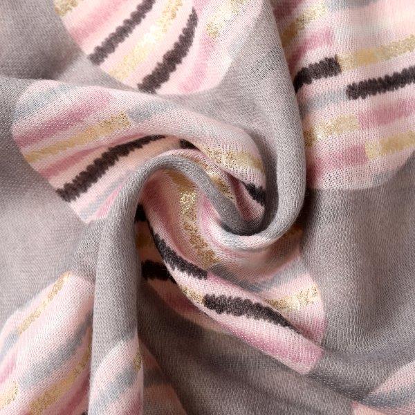 Butterfly sketched polka dots scarf